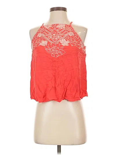 Pre-owned Love On A Hanger Sleeveless Blouse In Orange