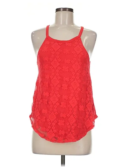 Pre-owned Love On A Hanger Sleeveless Blouse In Red