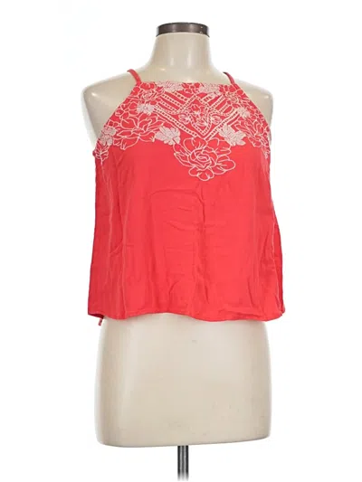 Pre-owned Love On A Hanger Sleeveless Blouse In Red