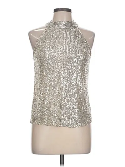 Love On A Hanger Sleeveless Blouse In Silver