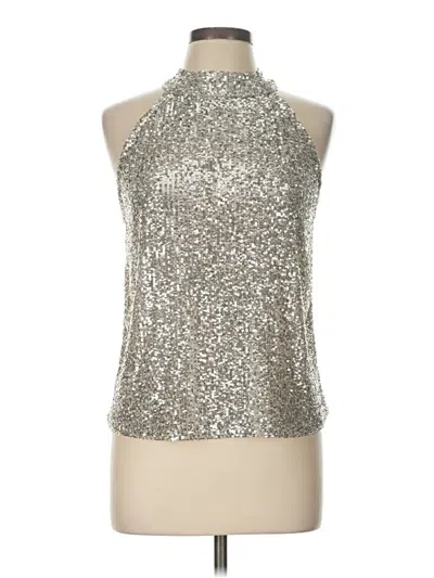 Pre-owned Love On A Hanger Sleeveless Blouse In Silver