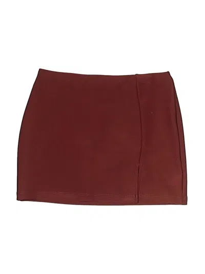 Pre-owned Love Poem Active Skort In Burgundy