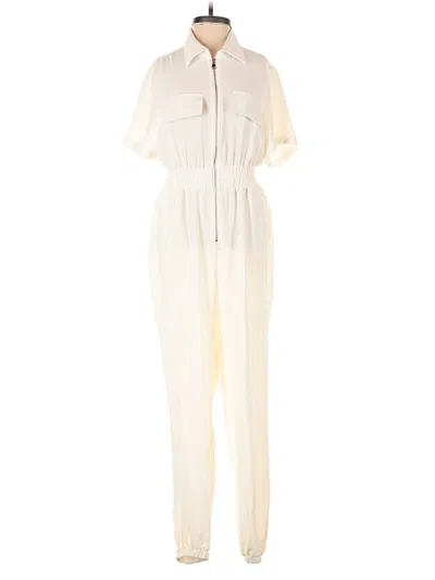 Pre-owned Love Poem Jumpsuit In Ivory