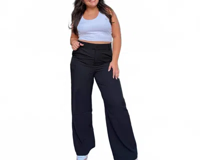 Love Poem On The Go Wide Leg Trousers In Black
