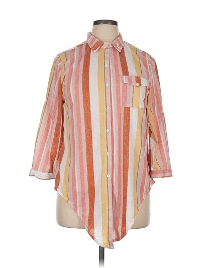 Pre-owned Love Potion 3/4 Sleeve Blouse In Orange