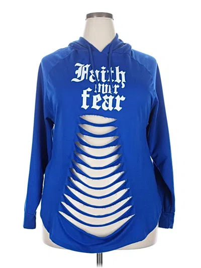 Pre-owned Love Pulr Hoodie In Blue