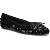 Love Rio Allegra Sequin Ballet Flat In Black