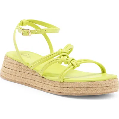 Love Rio Espadrille Wedge Sandal In Lime Green