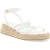 Love Rio Espadrille Wedge Sandal In White