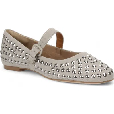 Love Rio Misty Studded Mary Jane Ballet Flat In Grey