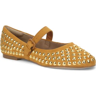 Love Rio Misty Studded Mary Jane Ballet Flat In Tan
