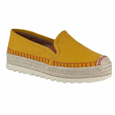 Love Rio Women's Debra Espadrille Sneakers In Yellow
