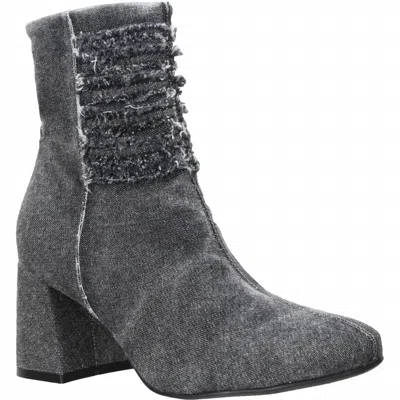 Love Rio Women's Doreen Booties In Denim Black In Gray