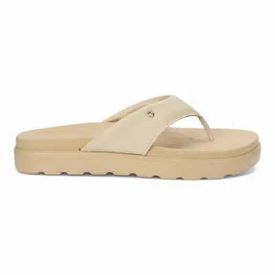Love Rio Women's Leblon Seaside Thong Sandal In Cream In Neutral