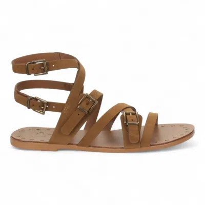 Love Rio Women's Leire Suede Flat Sandal In Whiskey In Brown