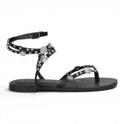 Love Rio Women's Lindy Gladiator Flat Sandals In Black