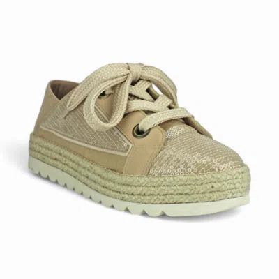 Love Rio Women's Maisie Sequin Sneakers In Nude In Brown