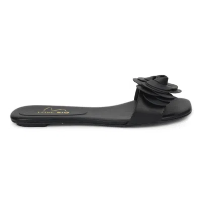 Love Rio Women's Rosita Fine Threads Slide Sandal In Rose Petals - Black