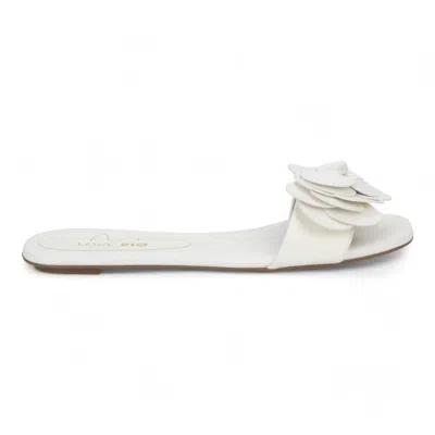Love Rio Women's Rosita Fine Threads Slide Sandal In Rose Petals - White