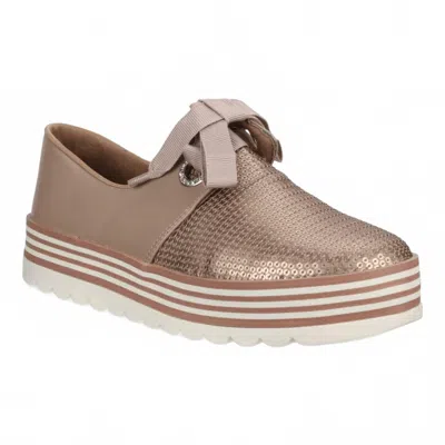 Love Rio Women's Sienna Sequins Sneakers In Taupe In Grey