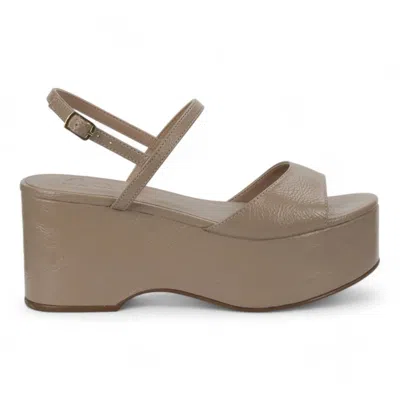 Love Rio Women's Urca Wet Platform Sandal In Taupe In Gray