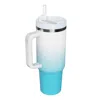 Love Salve Gradient Stainless Steel Tumbler In Aqua In Blue