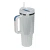 Shop Love Salve Stainless Steel Tumbler With Handle And Straw In White