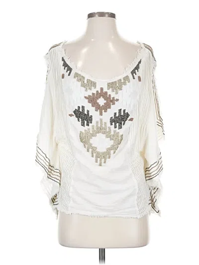 Pre-owned Love Sam 3/4 Sleeve Blouse In Ivory