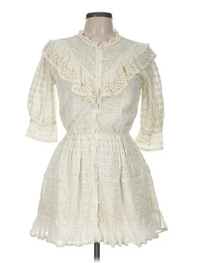 Pre-owned Love Sam Casual Dress In Ivory
