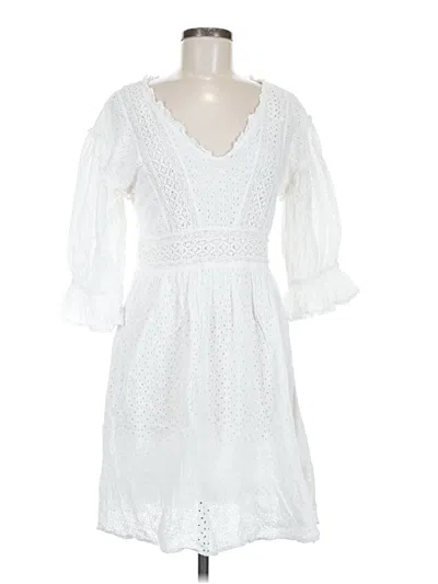 Pre-owned Love Sam Casual Dress In White
