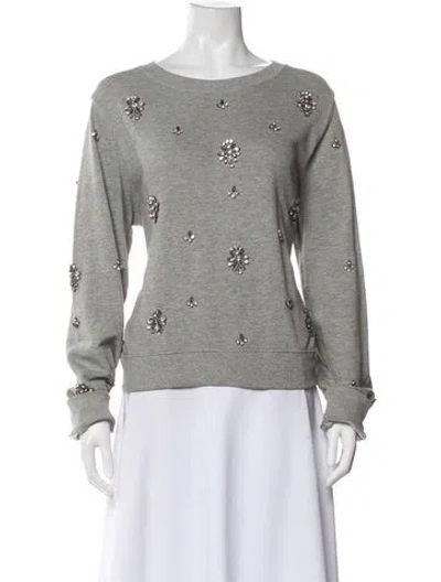 Pre-owned Love Sam Crew Neck Sweater In Gray