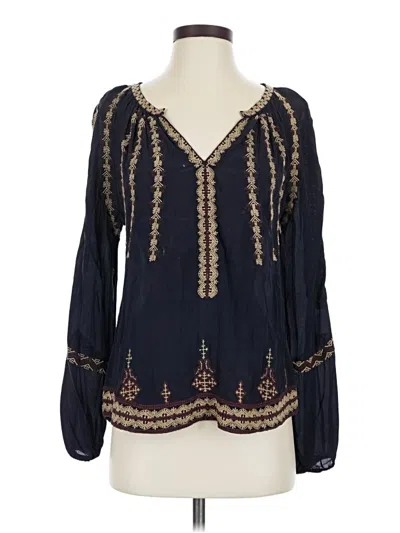 Pre-owned Love Sam Long Sleeve Blouse In Blue
