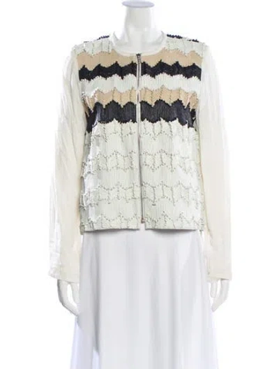 Pre-owned Love Sam Printed Jacket In Neutrals