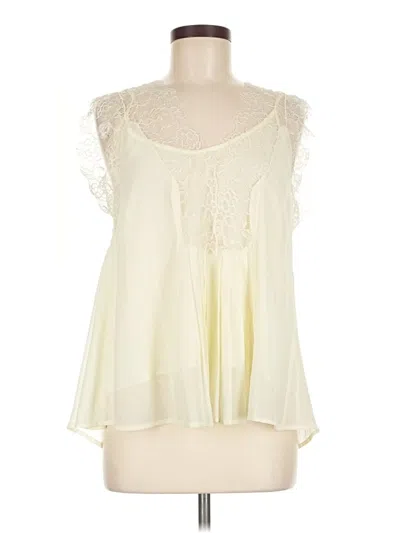 Pre-owned Love Sam Sleeveless Blouse In Ivory