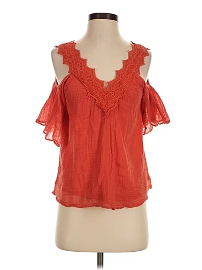 Pre-owned Love Sam Sleeveless Blouse In Orange