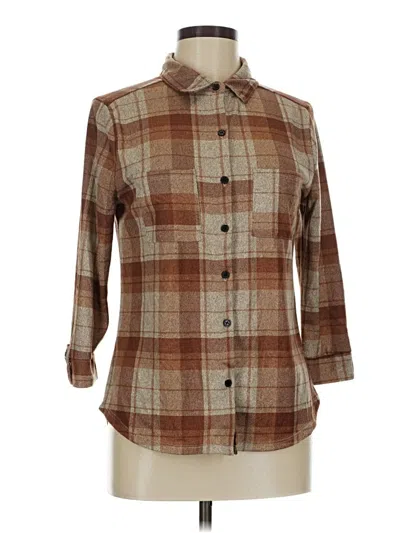 Pre-owned Love Scarlett 3/4 Sleeve Blouse In Brown