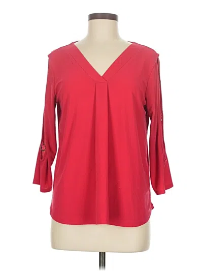 Pre-owned Love Scarlett 3/4 Sleeve Blouse In Red