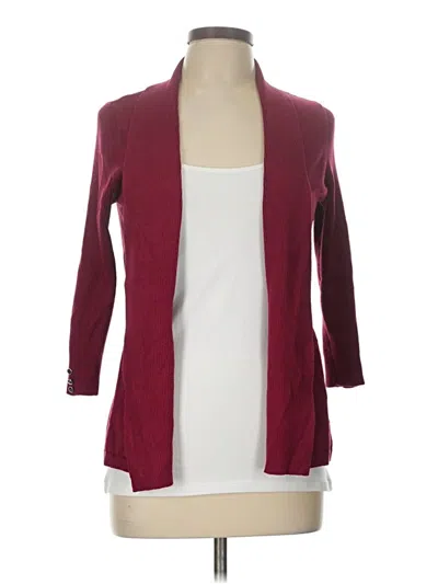 Pre-owned Love Scarlett Cardigan Sweater In Burgundy