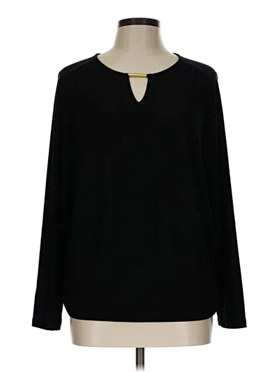 Pre-owned Love Scarlett Long Sleeve Blouse In Black