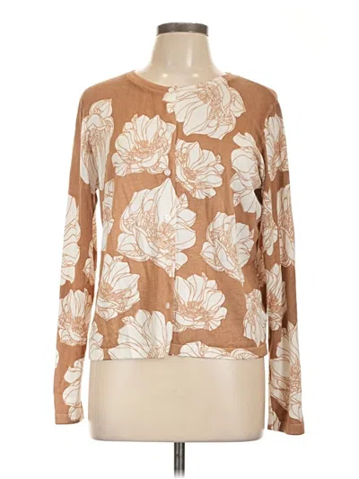 Pre-owned Love Scarlett Long Sleeve Blouse In Brown