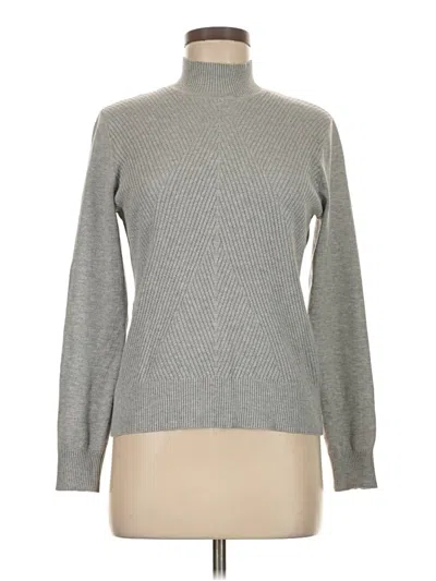 Pre-owned Love Scarlett Long Sleeve Top Gray Turtleneck Tops