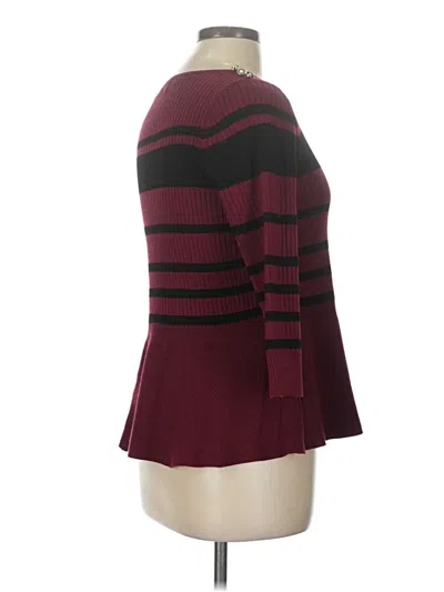 Pre-owned Love Scarlett Pullover Sweater In Burgundy