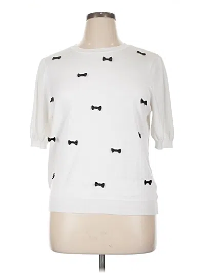 Pre-owned Love Scarlett Pullover Sweater In White