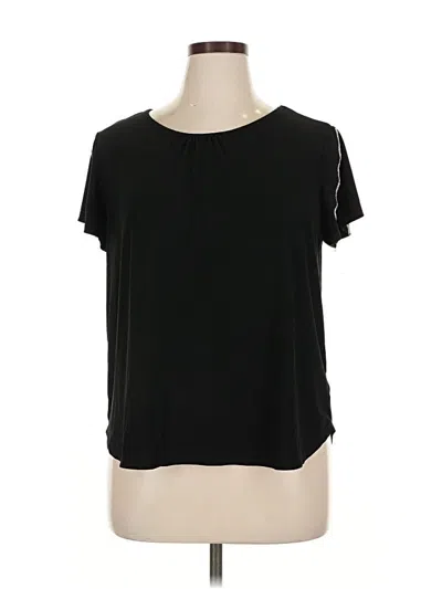 Pre-owned Love Scarlett Short Sleeve Top Black Keyhole Neckline Tops