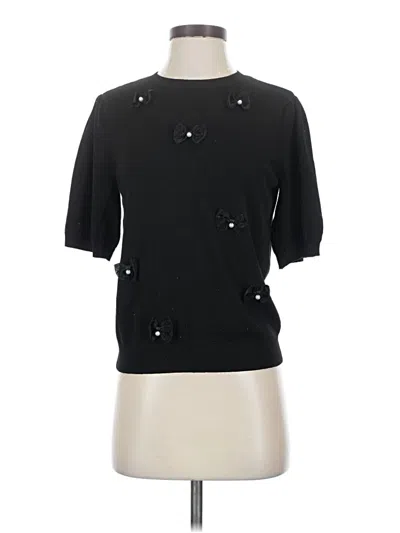 Pre-owned Love Scarlett Short Sleeve Turtleneck In Black