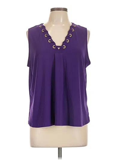 Pre-owned Love Scarlett Sleeveless Blouse In Purple