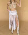 Love Sense Desert Breeze Skirt In White