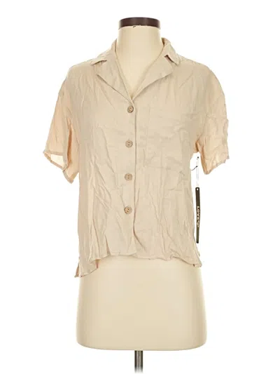 Pre-owned Love Short Sleeve Blouse In Brown