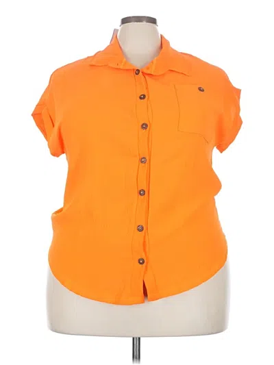 Pre-owned Love Short Sleeve Blouse In Orange