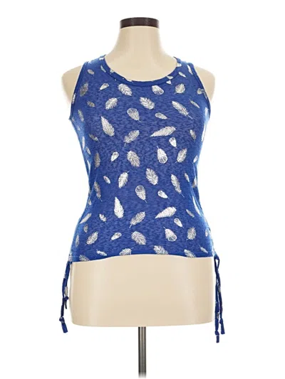 Pre-owned Love Sleeveless Top Blue Halter Neckline Tops